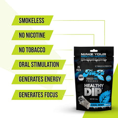 TeaZa peppermint aroma in Cool Mint Chill pouch freshens breath.