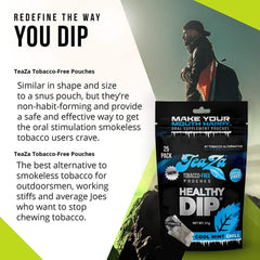 TeaZa Energy Pouches support a tobacco-free journey with flavor.