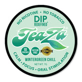 TeaZa Energy Pouches Wintergreen Chill, empaque compacto para refrescar al instante.