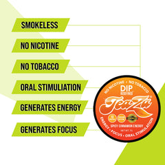 TeaZa green tea energy blend pouch highlights natural energy without calories.