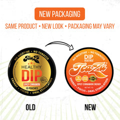 TeaZa Spicy Cinnamon pouch in mouth, delivering long-lasting spice without tobacco.