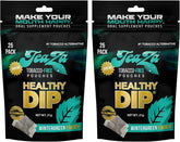 TeaZa Wintergreen Energy pouches, pack front view, nicotine-free dip option for focused energy.