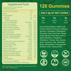 Tecepec Greens Daily Gummies with fruits and vegetables blend for broad nutrition.