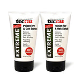 Tecnu Extreme Poison Ivy & Oak Scrub tube in shower for toxin removal and itch relief.