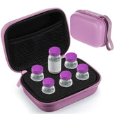 Teeneyou insulin vial case with 6 slots in purple for secure travel
