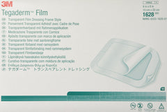 Tegaderm transparent dressing showing clear film for site visibility and gentle adhesion