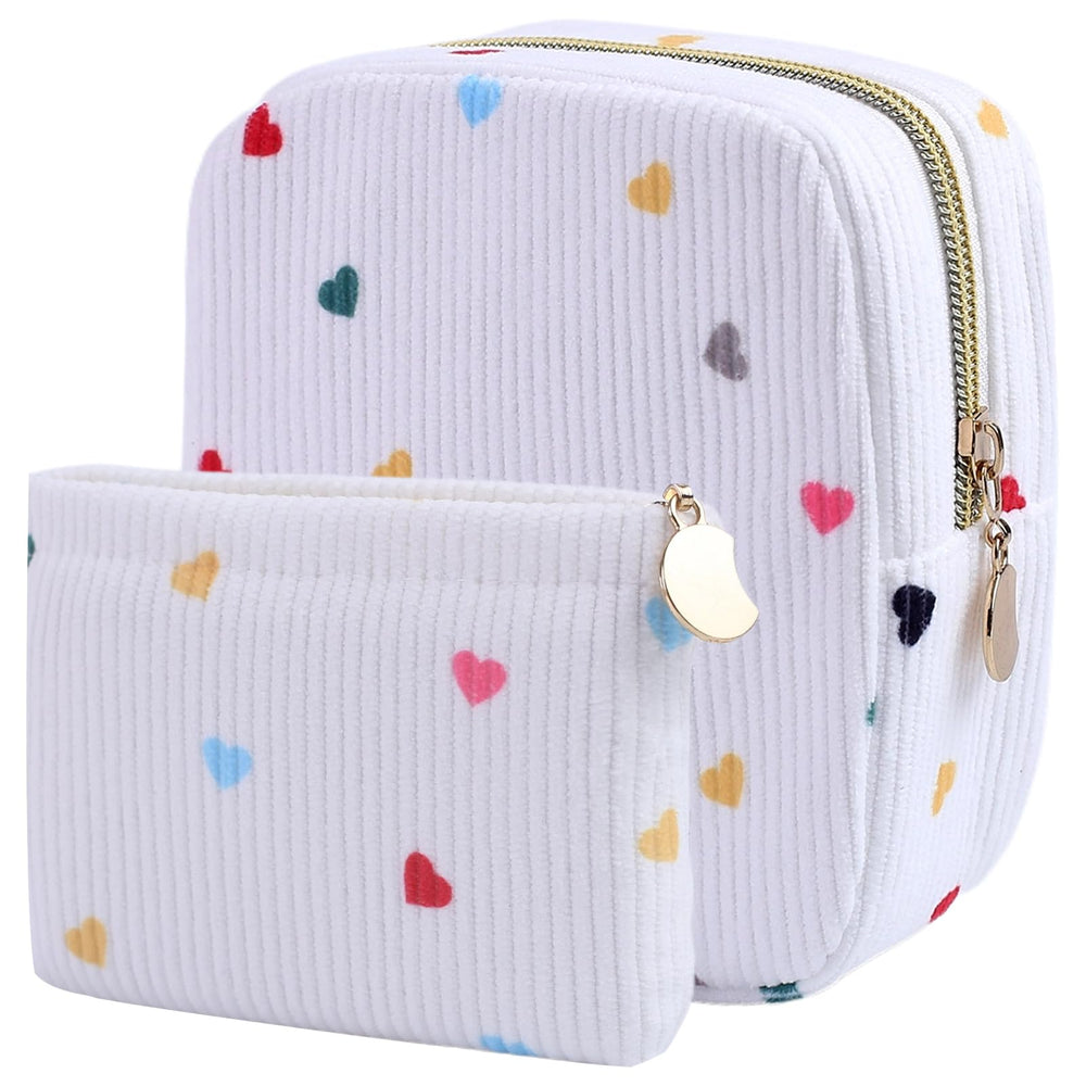 Teircno corduroy period bag set large and small ideal for home and travel organization.