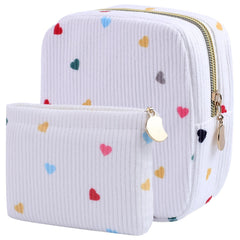 Teircno corduroy period bag set large and small ideal for home and travel organization.