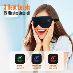 Telepepe heated eye mask lightweight and breathable for comfortable wear.
