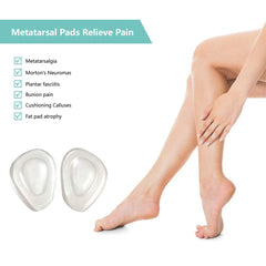 Temiart soft gel forefoot pads closeup with gentle cushioning for daily wear.