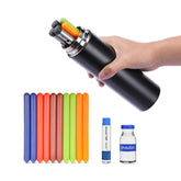 Tempk insulin cooler travel case in obsidian black keeps pens secure during trips