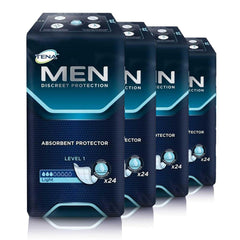 TENA for Men soft cup shape protector provides discreet daily protection.