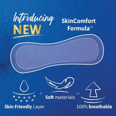 Breathable top sheet graphic on TENA Intimates Ultra Thin Light pad.