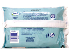 TENA ProSkin Ultra wipes with chamomile for gentle cleansing.