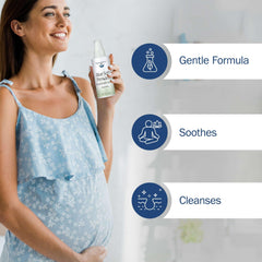 TenderGentle Aloe Soft Perineal Spray application mist for quick, rinse-free cleansing.