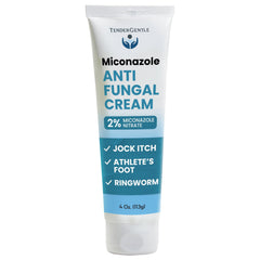 TenderGentle crema antifúngica de cuatro onzas lista para uso tópico en la piel.