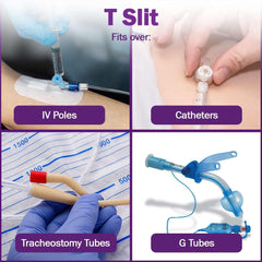 TenderGentle tracheostomy and G-tube sponges for secure tube protection