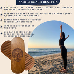 TENGRY Sadhu Board aroma sticks holder enhances the session ambiance.
