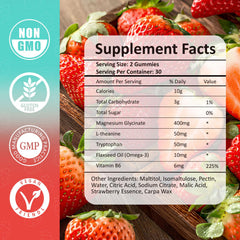 Terbalroot gummies close-up showing strawberry flavor and sugar-free formula.