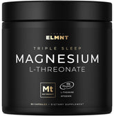 Terra ELMNT Triple Sleep bottle closeup highlighting high-absorption magnesium blend for calm evenings