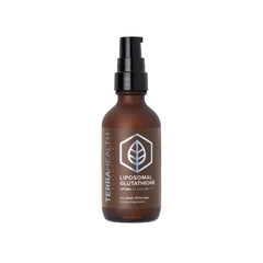 Terra Health Essentials Liposomal Glutathione bottle pour supports easy daily dosing.
