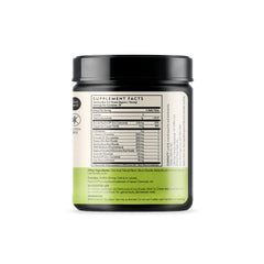 Label close-up of Terra Origin Healthy Gut Green Apple, highlighting key ingredients.