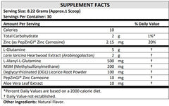 Terra Origin Healthy Gut ingredients pack featuring plant-based fiber and amino acids