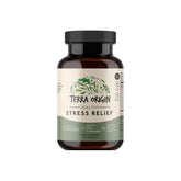 Terra Origin Healthy Stress bottle front view for daily mood support.