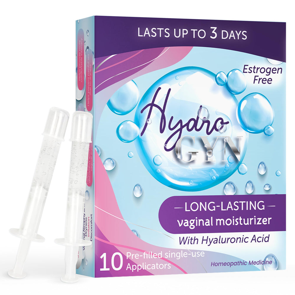 Terramed Hydro GYN bottle pour shows smooth hydration for daily comfort
