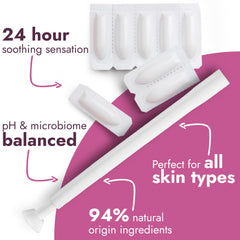 Terramed Just Think Comfort boric acid suppositories for easy vaginal care.