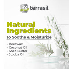 Terrasil Antifungal Soap bar closeup, natural oils visible for nourished skin.