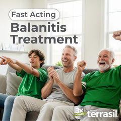 Terrasil Balanitis Relief cream-tube ready for easy daily soothing care.