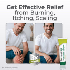 Applying Terrasil cream on arm for soothing relief