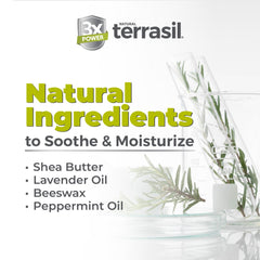 Terrasil Tinea Soap packaging highlights dermatologist-tested and hypoallergenic formula
