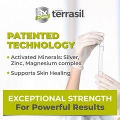Terrasil Wound Care ointment applied to skin providing soothing relief and moisture