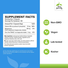 Terry Naturally BioActive Magnesium Complex capsules close-up for easy daily mineral intake