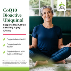 Terry Naturally CoQ10 BioActive label highlights allergen-free ingredients.