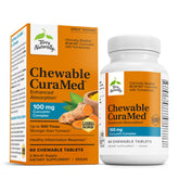 Terry Naturally CuraMed 100mg curcumin bottle highlighting enhanced absorption.
