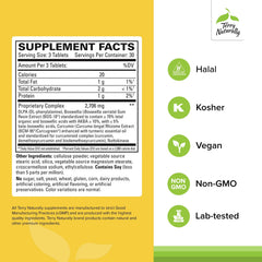 Close-up of Terry Naturally Curamin Extra Strength capsules for daily muscle health support.