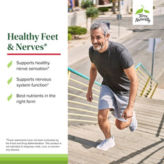 Terry Naturally Healthy Feet & Nerves label view emphasizing bioactive B12 and B6.