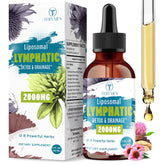 Tervaies Liposomal Lymphatic Drops bottle featuring elderberry and echinacea for daily immune support.