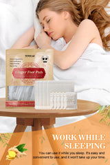 TEWEAE bamboo vinegar foot pads with ginger powder for bedtime comfort