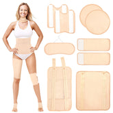 Texpot Castor Oil Pack Wrap neck close-up with adjustable buckle for secure comfort