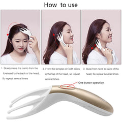 Tezam head massager being used on neck and back for versatility