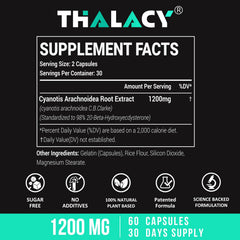 Thalacy Beta Ecdysterone capsules close-up for performance and recovery.