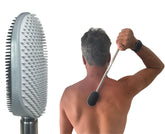 The Body Scratcher with extendable handle reaching hard-to-reach areas for comfort.