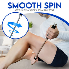 Usage over clothes with The Deep Tissue Doc Deep Roller for convenient sessions.