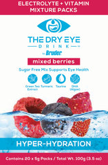 The Dry Eye Drink green tea turmeric DHA blend highlighting a wellness hydration boost