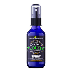 The Food Movement Co Black Earth Zeolite pump spray bottle for on the go wellness