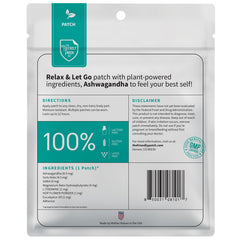 Relax & Let Go packaging with resealable pouch for travel convenience